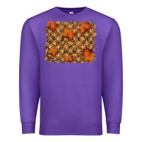Purple autumn leafe backround Premium Sweatshirt - RanaPortraitStore