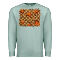 Seafoam autumn leafe backround Premium Sweatshirt - RanaPortraitStore