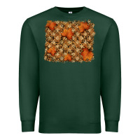 Sports Green autumn leafe backround Premium Sweatshirt - RanaPortraitStore