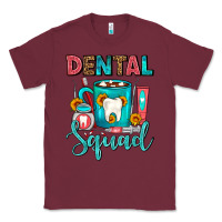 Burgundy Coffee Scrubs And Prophy Paste Dentist Coffee cup Classic Tee - FaDigitalArtStudio