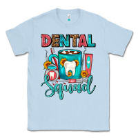 Dusty Blue Coffee Scrubs And Prophy Paste Dentist Coffee cup Classic Tee - FaDigitalArtStudio