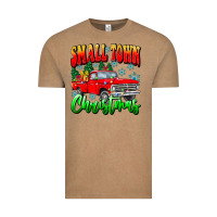 Vintage Coffee Small town Christmas Vintage Tee - CowhideDigitalArt
