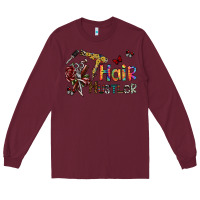 Burgundy hair hustler 2 Long Sleeve Tee - SublimationCraftShop