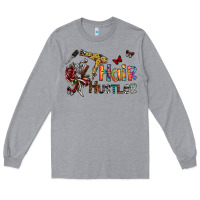 Heather Grey hair hustler 2 Long Sleeve Tee - SublimationCraftShop