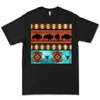 Black native american aztec seamless pattern 2 Premium Tee - BundleAndBundleShop