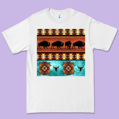 Native American Aztec Seamless Pattern 2 Premium Tee Designed By Bundleandbundleshop