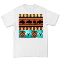 White native american aztec seamless pattern 2 Premium Tee - BundleAndBundleShop