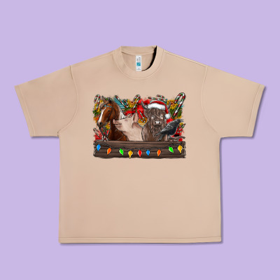 Festive Farmyard Gathering Urban Heavy Tee Designed By Cowhidedigitalart