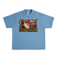 Pebble Blue festive farmyard gathering Urban Heavy Tee - CowhideDigitalArt