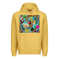 Antique Gold teacher tumbler Premium Hoodie - BarkalooDesign