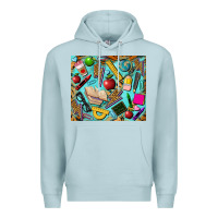 Blue Mist teacher tumbler Premium Hoodie - BarkalooDesign