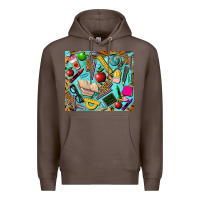 Coffee teacher tumbler Premium Hoodie - BarkalooDesign