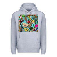 Heather Grey teacher tumbler Premium Hoodie - BarkalooDesign