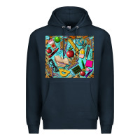 Navy teacher tumbler Premium Hoodie - BarkalooDesign