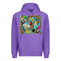 Purple teacher tumbler Premium Hoodie - BarkalooDesign