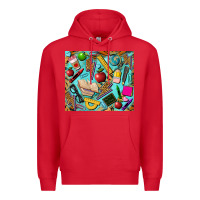 Red teacher tumbler Premium Hoodie - BarkalooDesign
