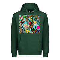 Sports Green teacher tumbler Premium Hoodie - BarkalooDesign