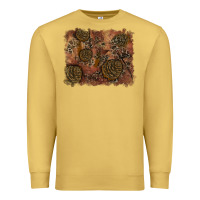 Antique Gold glitter leopard fall background Premium Sweatshirt - RanaPortraitStore