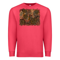 Cardinal glitter leopard fall background Premium Sweatshirt - RanaPortraitStore