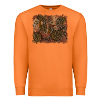 Carrot glitter leopard fall background Premium Sweatshirt - RanaPortraitStore