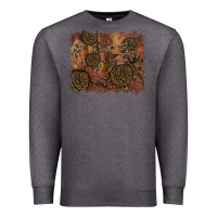 Charcoal Heather glitter leopard fall background Premium Sweatshirt - RanaPortraitStore
