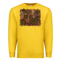Lemon glitter leopard fall background Premium Sweatshirt - RanaPortraitStore