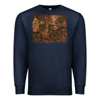 Navy glitter leopard fall background Premium Sweatshirt - RanaPortraitStore