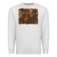 Oatmeal Heather glitter leopard fall background Premium Sweatshirt - RanaPortraitStore