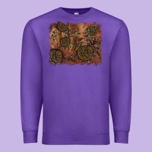 Glitter Leopard Fall Background Premium Sweatshirt Designed By Ranaportraitstore
