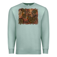 Seafoam glitter leopard fall background Premium Sweatshirt - RanaPortraitStore