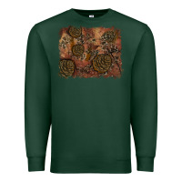 Sports Green glitter leopard fall background Premium Sweatshirt - RanaPortraitStore