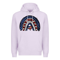 Lilac USA American Flag Rainbow Premium Hoodie - Jasminsmagicworld