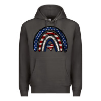 Smoke USA American Flag Rainbow Premium Hoodie - Jasminsmagicworld
