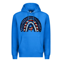 True Royal USA American Flag Rainbow Premium Hoodie - Jasminsmagicworld
