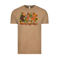 Vintage Coffee western Christmas Vintage Tee - CowhideDigitalArt