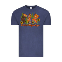 Vintage Denim western Christmas Vintage Tee - CowhideDigitalArt