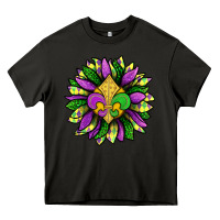Asphalt Mardi Gras Sunflower Heavy Core Tee - BundleAndBundleShop