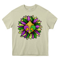 Mossy Mardi Gras Sunflower Heavy Core Tee - BundleAndBundleShop