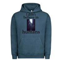 Pigment Midnight Navy I don't believe i̇n humans Urban Hoodie - Bettercallsaul