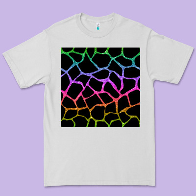 Giraffe Glitter Seamless Pattern Premium Tee Designed By Bundleandbundleshop