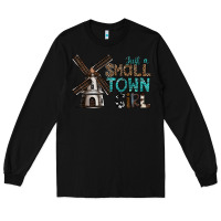 Black just a small town girl Long Sleeve Tee - SublimationCraftShop