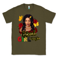 Army Green black girl magic Classic Tee - FaDigitalArtStudio