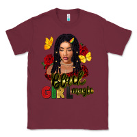 Burgundy black girl magic Classic Tee - FaDigitalArtStudio