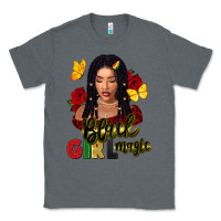 Charcoal Heather black girl magic Classic Tee - FaDigitalArtStudio