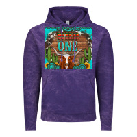 Cloud Purple wild one longhorn gemstones cactus and sunflowers Vintage Hoodie - Artiststas