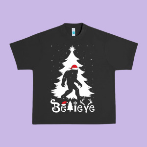 Bigfoot Christmas Shirt Urban Heavy Tee Designed By Designefamous