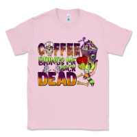 Bubblegum Pink coffee brings me back dead Classic Tee - BarkalooDesign