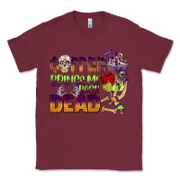 Burgundy coffee brings me back dead Classic Tee - BarkalooDesign
