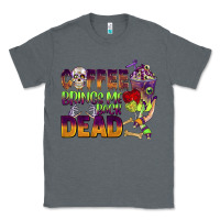 Charcoal Heather coffee brings me back dead Classic Tee - BarkalooDesign