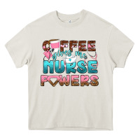 Cream coffee gives me nurse powers bbs Heavy Core Tee - BundleAndBundleShop